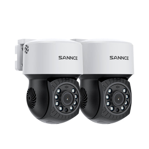 Pack of 2, 1080P AHD PT Dome Wired Security Camera, Pan 350° Tilt 90°, 100 ft Night Vision, Motion Detection, Waterproof Pack of 2, 1080P AHD PT Dome Wired Security Camera, Pan 350° Tilt 90°, 100 ft Night Vision, Motion Detection, Waterproof