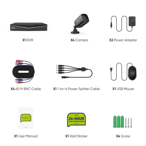 5MP 8 Channel Security Cameras System - Hybrid 5-in-1 CCTV DVR, Motion Detection, IP66 Weatherproof 5MP 8 Channel Security Cameras System - Hybrid 5-in-1 CCTV DVR, Motion Detection, IP66 Weatherproof