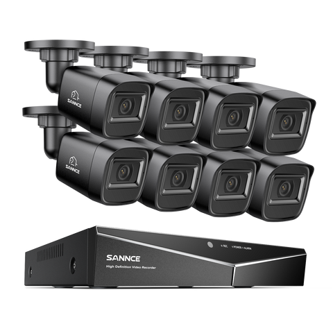 1080p 16 Channel 8 Camera Outdoor Wired Security System, Smart Motion Detection, 100 ft Infrared Night Vision, IP67 Weatherproof 1080p 16 Channel 8 Camera Outdoor Wired Security System, Smart Motion Detection, 100 ft Infrared Night Vision, IP67 Weatherproof