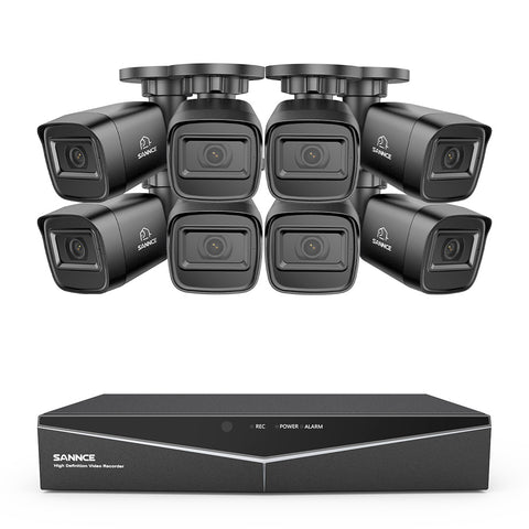 1080p 16 Channel 8 Camera Outdoor Wired Security System, Smart Motion Detection, 100 ft Infrared Night Vision, IP67 Weatherproof 1080p 16 Channel 8 Camera Outdoor Wired Security System, Smart Motion Detection, 100 ft Infrared Night Vision, IP67 Weatherproof
