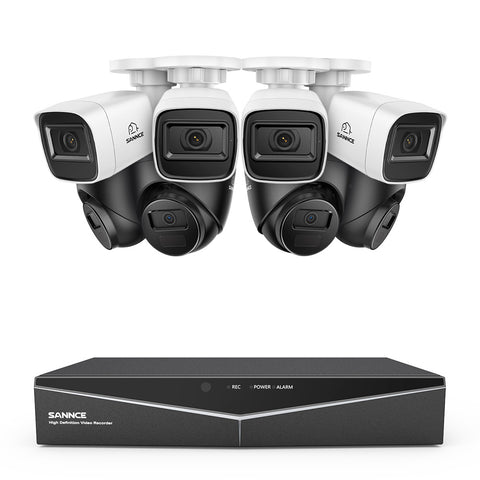 1080p 16 Channel 8 Camera Outdoor Wired Security System, Smart Motion Detection, 100 ft Infrared Night Vision, IP67 Weatherproof 1080p 16 Channel 8 Camera Outdoor Wired Security System, Smart Motion Detection, 100 ft Infrared Night Vision, IP67 Weatherproof