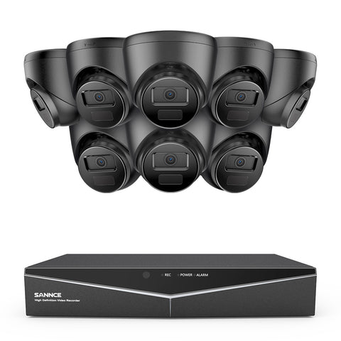 1080p 16 Channel 8 Camera Outdoor Wired Security System, Smart Motion Detection, 100 ft Infrared Night Vision, IP66 Weatherproof 1080p 16 Channel 8 Camera Outdoor Wired Security System, Smart Motion Detection, 100 ft Infrared Night Vision, IP66 Weatherproof
