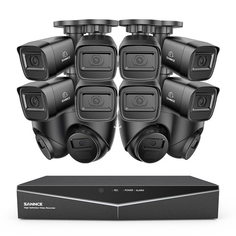 1080p 16 Channel 12 Camera Outdoor Wired Security System, Smart Motion Detection, 100 ft Infrared Night Vision, IP67 Weatherproof 1080p 16 Channel 12 Camera Outdoor Wired Security System, Smart Motion Detection, 100 ft Infrared Night Vision, IP67 Weatherproof