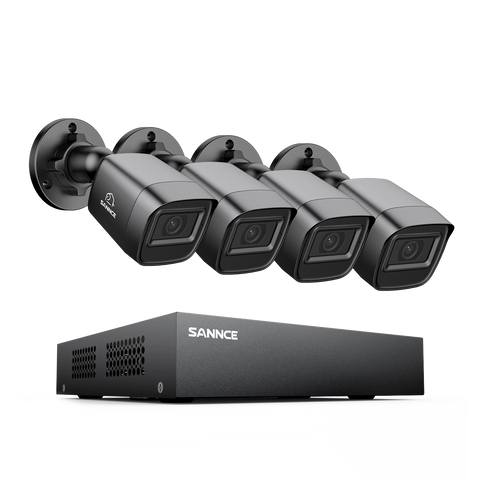 5MP 8-Channel Wired Security DVR System with 4pcs 2MP Outdoor Bullet CCTV Cameras, Smart Human / Vehicle / Motion Detection 5MP 8-Channel Wired Security DVR System with 4pcs 2MP Outdoor Bullet CCTV Cameras, Smart Human / Vehicle / Motion Detection