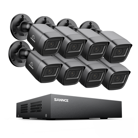 1080P 8-Channel Wired Security DVR System with 8pcs 2MP Outdoor Bullet CCTV Cameras, Smart Human / Vehicle / Motion Detection 1080P 8-Channel Wired Security DVR System with 8pcs 2MP Outdoor Bullet CCTV Cameras, Smart Human / Vehicle / Motion Detection