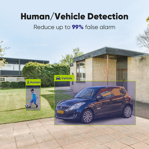 2MP 2pcs Outdoor Bullet CCTV Cameras, Smart Human / Vehicle / Motion Detection(2-Pack) 2MP 2pcs Outdoor Bullet CCTV Cameras, Smart Human / Vehicle / Motion Detection(2-Pack)