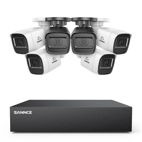 1080P 8-Channel Wired Security DVR System with 6pcs 2MP Outdoor Bullet CCTV Cameras, Smart Human / Vehicle / Motion Detection 1080P 8-Channel Wired Security DVR System with 6pcs 2MP Outdoor Bullet CCTV Cameras, Smart Human / Vehicle / Motion Detection