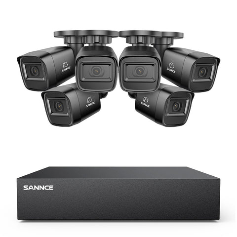 1080P 8-Channel Wired Security DVR System with 6pcs 2MP Outdoor CCTV Cameras, Smart Human / Vehicle / Motion Detection 1080P 8-Channel Wired Security DVR System with 6pcs 2MP Outdoor CCTV Cameras, Smart Human / Vehicle / Motion Detection