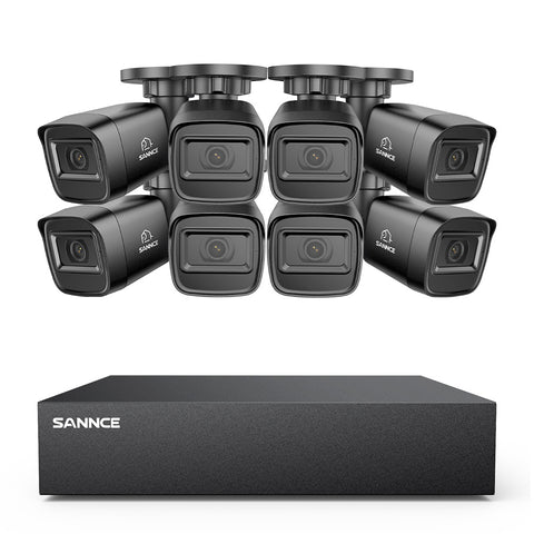 1080P 8-Channel Wired Security DVR System with 8pcs 2MP Outdoor Bullet CCTV Cameras, Smart Human / Vehicle / Motion Detection 1080P 8-Channel Wired Security DVR System with 8pcs 2MP Outdoor Bullet CCTV Cameras, Smart Human / Vehicle / Motion Detection