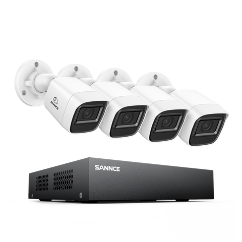 8 Channel 1080P Wired Security Camera System - Hybrid DVR, 4pcs 2MP Bullet Cameras, Outdoor & Indoor, Smart Motion Detection, Remote Access 8 Channel 1080P Wired Security Camera System - Hybrid DVR, 4pcs 2MP Bullet Cameras, Outdoor & Indoor, Smart Motion Detection, Remote Access