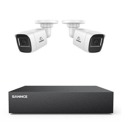 8 Channel 1080P Wired Security Camera System - Hybrid DVR, 2pcs 2MP Bullet Cameras, Outdoor & Indoor, Smart Motion Detection, Remote Access 8 Channel 1080P Wired Security Camera System - Hybrid DVR, 2pcs 2MP Bullet Cameras, Outdoor & Indoor, Smart Motion Detection, Remote Access