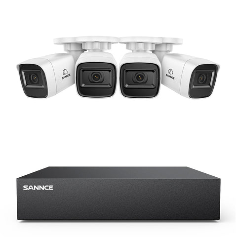 8 Channel 1080P Wired Security Camera System - Hybrid DVR, 4pcs 2MP Bullet Cameras, Outdoor & Indoor, Smart Motion Detection, Remote Access 8 Channel 1080P Wired Security Camera System - Hybrid DVR, 4pcs 2MP Bullet Cameras, Outdoor & Indoor, Smart Motion Detection, Remote Access