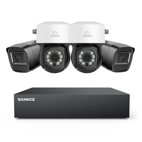1080P 8 Channel PT Security Camera System - Hybrid 5-in-1 DVR, Pan & Tilt CCTV Camera, 100 ft Night Vision, Motion Detection, Outdoor, Waterproof 1080P 8 Channel PT Security Camera System - Hybrid 5-in-1 DVR, Pan & Tilt CCTV Camera, 100 ft Night Vision, Motion Detection, Outdoor, Waterproof