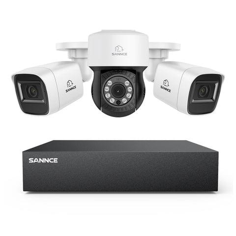 1080P 8 Channel PT Security Camera System - Hybrid 5-in-1 DVR, Pan & Tilt CCTV Camera, 100 ft Night Vision, Motion Detection, Outdoor, Waterproof 1080P 8 Channel PT Security Camera System - Hybrid 5-in-1 DVR, Pan & Tilt CCTV Camera, 100 ft Night Vision, Motion Detection, Outdoor, Waterproof