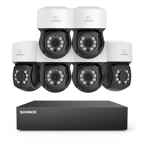 1080P 8 Channel PT Security Camera System - Hybrid 5-in-1 DVR, Pan & Tilt CCTV Camera, 100 ft Night Vision, Motion Detection, Outdoor, Waterproof 1080P 8 Channel PT Security Camera System - Hybrid 5-in-1 DVR, Pan & Tilt CCTV Camera, 100 ft Night Vision, Motion Detection, Outdoor, Waterproof