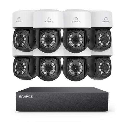 1080P 8 Channel PT Security Camera System - Hybrid 5-in-1 DVR, Pan & Tilt CCTV Camera, 100 ft Night Vision, Motion Detection, Outdoor, Waterproof 1080P 8 Channel PT Security Camera System - Hybrid 5-in-1 DVR, Pan & Tilt CCTV Camera, 100 ft Night Vision, Motion Detection, Outdoor, Waterproof