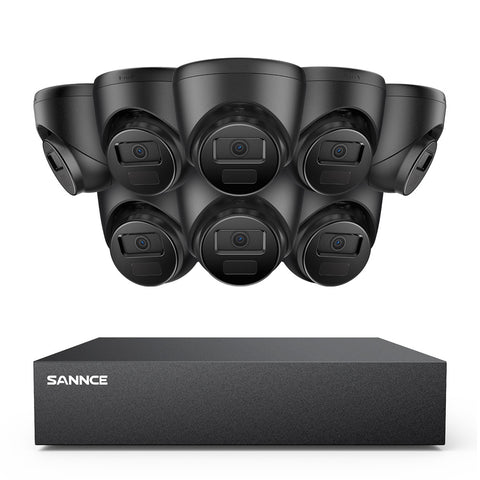 8 Channel 1080P Wired Security Camera System - Hybrid DVR, 8pcs 2MP Turret Cameras, Outdoor & Indoor, Smart Motion Detection, Remote Access 8 Channel 1080P Wired Security Camera System - Hybrid DVR, 8pcs 2MP Turret Cameras, Outdoor & Indoor, Smart Motion Detection, Remote Access