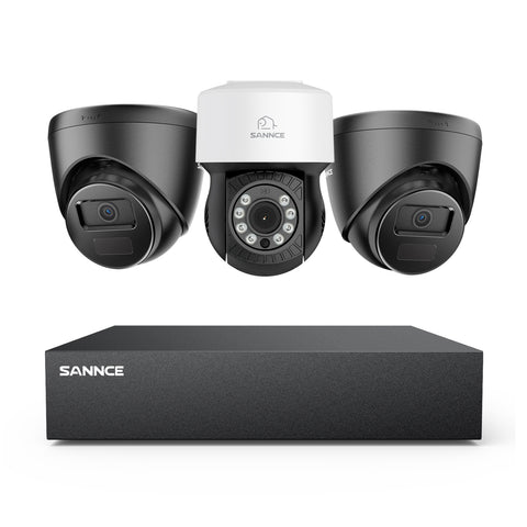 1080P 8 Channel PT Security Camera System - Hybrid 5-in-1 DVR, Pan & Tilt CCTV Camera, 100 ft Night Vision, Motion Detection, Outdoor, Waterproof 1080P 8 Channel PT Security Camera System - Hybrid 5-in-1 DVR, Pan & Tilt CCTV Camera, 100 ft Night Vision, Motion Detection, Outdoor, Waterproof