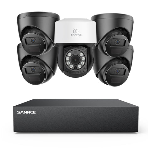 1080P 8 Channel PT Security Camera System - Hybrid 5-in-1 DVR, Pan & Tilt CCTV Camera, 100 ft Night Vision, Motion Detection, Outdoor, Waterproof 1080P 8 Channel PT Security Camera System - Hybrid 5-in-1 DVR, Pan & Tilt CCTV Camera, 100 ft Night Vision, Motion Detection, Outdoor, Waterproof