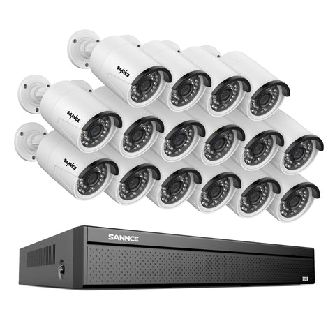 16 Channel 3MP PoE Security Camera System, 4K NVR & 3MP Outdoor PoE IP Cameras, ONVIF Supported, H.265, Audio Recording, Human/Vehicle Detection 16 Channel 3MP PoE Security Camera System, 4K NVR & 3MP Outdoor PoE IP Cameras, ONVIF Supported, H.265, Audio Recording, Human/Vehicle Detection