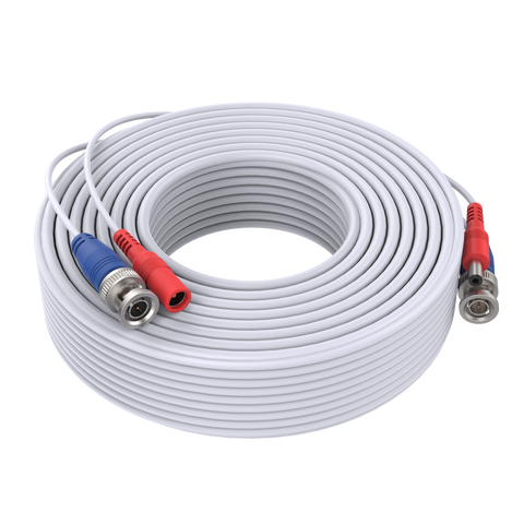 30M 100ft  White DC Video Power Cable Connector CCTV Security CCTV Camera 30M 100ft  White DC Video Power Cable Connector CCTV Security CCTV Camera