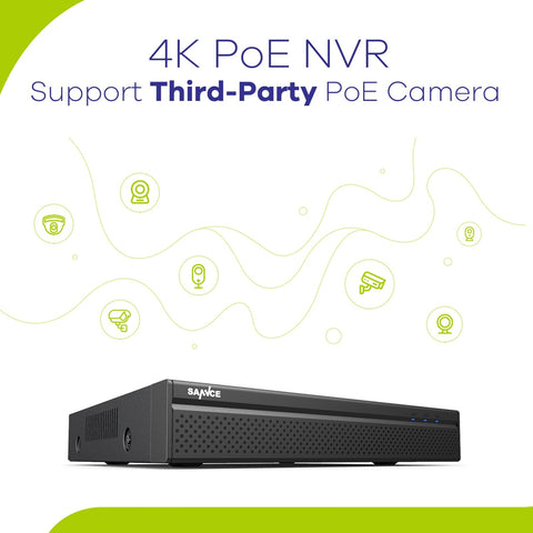 4K 8-Channel Wired PoE Security NVR System with 6 3MP Bullet CCTV IP Cameras, Audio Recording 4K 8-Channel Wired PoE Security NVR System with 6 3MP Bullet CCTV IP Cameras, Audio Recording