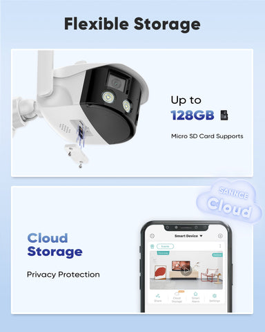 5MP 8 Channel 8 PoE Security Camera System + 1 Dual Lens Panoramic WiFi IP Camera, Color Night Vision, Two-way Audio 5MP 8 Channel 8 PoE Security Camera System + 1 Dual Lens Panoramic WiFi IP Camera, Color Night Vision, Two-way Audio