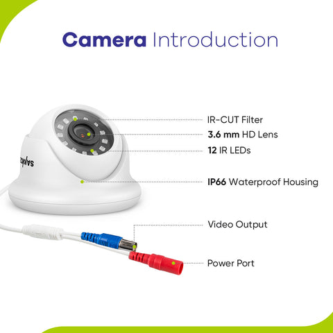 1080p 16 Channel 8 Camera Outdoor Wired Security System, Smart Motion Detection, 100 ft Infrared Night Vision, IP66 Weatherproof 1080p 16 Channel 8 Camera Outdoor Wired Security System, Smart Motion Detection, 100 ft Infrared Night Vision, IP66 Weatherproof