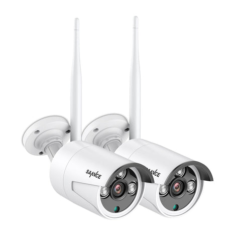 3MP Wireless Security Camera, 2Pcs WiFi IP Cameras for SANNCE N48WHE NVR, AI Human Detection, Work with Alexa, 100ft Night Vision, Remote Access & Smart Motion Alerts 3MP Wireless Security Camera, 2Pcs WiFi IP Cameras for SANNCE N48WHE NVR, AI Human Detection, Work with Alexa, 100ft Night Vision, Remote Access & Smart Motion Alerts