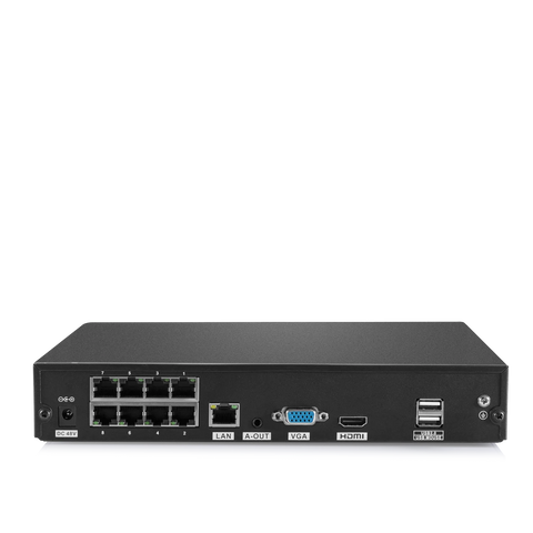 4K 8 Channel H.265+ PoE NVR - up to 10CH for 8 x PoE Cameras + 2 x WiFi IP Cameras, ONVIF Supported, Audio Recording 4K 8 Channel H.265+ PoE NVR - up to 10CH for 8 x PoE Cameras + 2 x WiFi IP Cameras, ONVIF Supported, Audio Recording