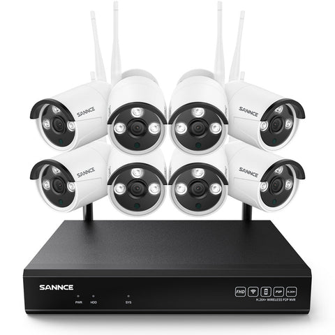 5MP 8-Channel Wireless Security Camera System, 8MP NVR, 5MP Wifi IP Cameras, Two-Way Audio, IP66 Waterproof, Smart AI Human Detection, Work With Alexa 5MP 8-Channel Wireless Security Camera System, 8MP NVR, 5MP Wifi IP Cameras, Two-Way Audio, IP66 Waterproof, Smart AI Human Detection, Work With Alexa