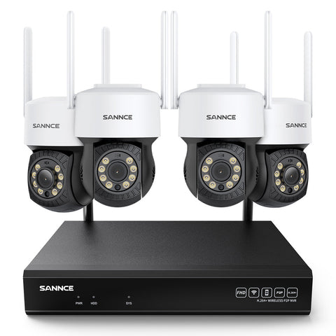 5MP 8-Channel Wireless PT Security Camera System, 8MP NVR, 5MP Wifi Pan & Tilt Cameras, Two-Way Audio, IP66 Waterproof, Smart AI Human Detection, Work With Alexa 5MP 8-Channel Wireless PT Security Camera System, 8MP NVR, 5MP Wifi Pan & Tilt Cameras, Two-Way Audio, IP66 Waterproof, Smart AI Human Detection, Work With Alexa