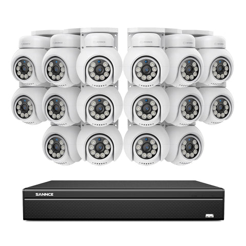 16 Channel 4K PoE PTZ Security Camera System, 8MP Outdoor PoE IP Cameras, Pan & Tilt, ONVIF Supported NVR, Two-Way Audio, Smart Human/Vehicle Detection 16 Channel 4K PoE PTZ Security Camera System, 8MP Outdoor PoE IP Cameras, Pan & Tilt, ONVIF Supported NVR, Two-Way Audio, Smart Human/Vehicle Detection