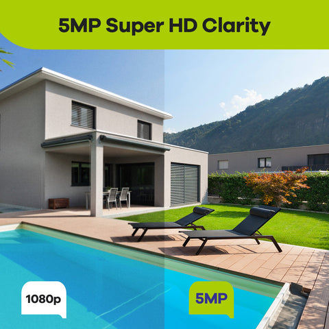 8 Channel 5MP PoE Security Camera System, 4K NVR & 4pcs 5MP Outdoor PoE IP Cameras, ONVIF Supported, H.265+, Audio Recording, Smart Motion Detection 8 Channel 5MP PoE Security Camera System, 4K NVR & 4pcs 5MP Outdoor PoE IP Cameras, ONVIF Supported, H.265+, Audio Recording, Smart Motion Detection