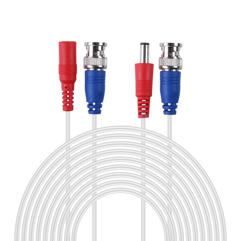 4pcs 100ft 30M White CCTV BNC Power Cable for Home Surveillance Camera System 4pcs 100ft 30M White CCTV BNC Power Cable for Home Surveillance Camera System