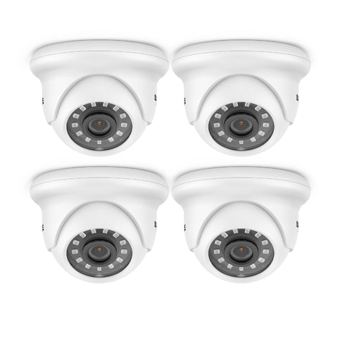 1080P Security Camera Kit, 100 ft IR Night Vision, Digital WDR & DNR, IP66 Waterproof for Indoor and Outdoor, Pack of 4