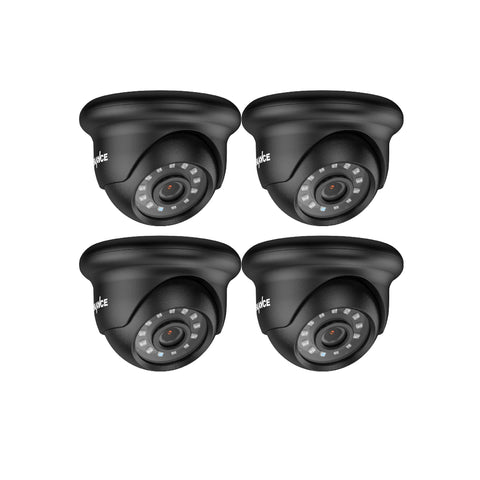 1080P Security Camera Kit, 100 ft IR Night Vision, Digital WDR & DNR, IP66 Waterproof for Indoor and Outdoor, Pack of 4