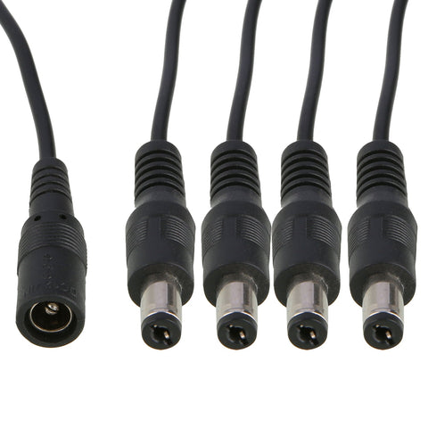 One-Quarter Power Cord, 330mm Long, With Wire File, Multi-Stranded Bare Copper Core, 5.5*2.1 Tuning Fork Connector