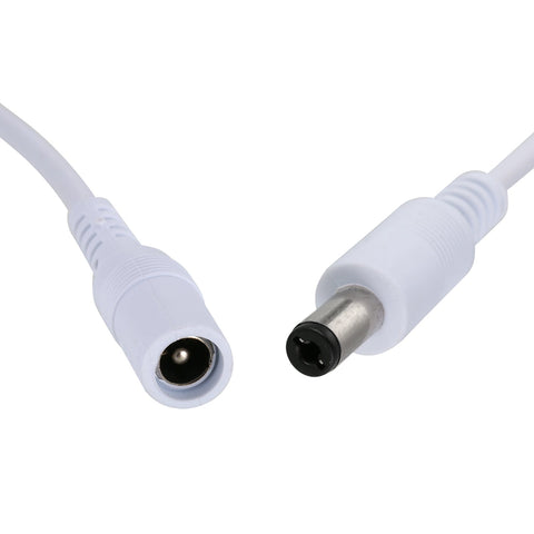 One-Quarter Power Cord, 330mm Long, With Wire File, Multi-Stranded Bare Copper Core, 5.5*2.1 Tuning Fork Connector