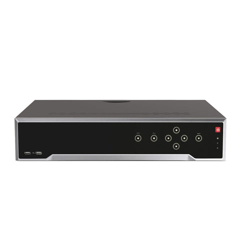 4K 32 Channel PoE NVR Recorder with 16 PoE Ports, Up to 12MP Video Resolution,  H.265+, 4 Hard Drive Bays, Smart Video Content Analysis Search, Temperature Detection