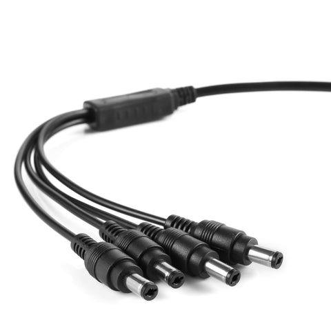 One-Quarter Power Cord, 330mm Long, With Wire File, Multi-Stranded Bare Copper Core, 5.5*2.1 Tuning Fork Connector