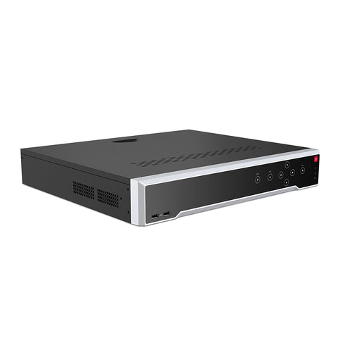 4K 32 Channel PoE NVR Recorder with 16 PoE Ports, Up to 12MP Video Resolution,  H.265+, 4 Hard Drive Bays, Smart Video Content Analysis Search, Temperature Detection