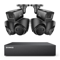 5MP 8-Channel Wired Security DVR System with 6pcs 2MP Outdoor CCTV Cameras, Smart Human / Vehicle / Motion Detection
