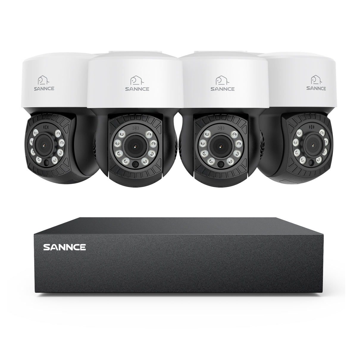 1080P 8 Channel PT Security Camera System - Hybrid 5-in-1 DVR, Pan & Tilt CCTV Camera, 100 ft Night Vision, Motion Detection, Outdoor, Waterproof
