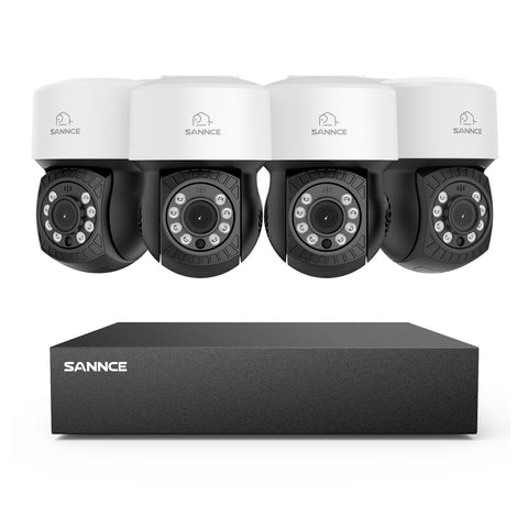 1080P 8 Channel PT Security Camera System - Hybrid 5-in-1 DVR, Pan & Tilt CCTV Camera, 100 ft Night Vision, Motion Detection, Outdoor, Waterproof