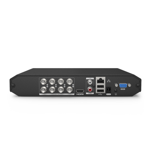 8-Channel 5MP Lite 5-in-1 Hybrid ONVIF Digital Video Recorder DVR Supports TVI AHD CVI CVBS Analog IP Security Cameras for 24/7 Security Surveillance