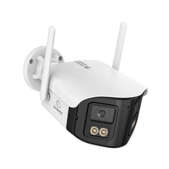 4MP Dual-Lens 170° Ultra-Wide WiFi 6 Security Camera, 32:9 Panoramic View, Two-Way Audio, PoE, Color Night Vision, Alexa & ONVIF Compatible, IP66
