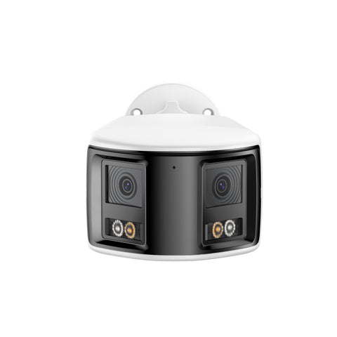 FCD800 - 8MP UHD Dual-Lens Outdoor PoE Security Camera, 180° Panoramic View, Smart Dual Light Night Vision, Two-Way Audio, Active Siren & Alarm, Human & Vehicle Detection, IP67