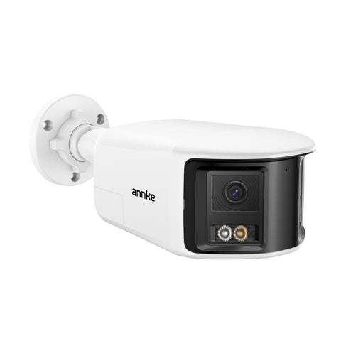 FCD800 - 8MP UHD Dual-Lens Outdoor PoE Security Camera, 180° Panoramic View, Smart Dual Light Night Vision, Two-Way Audio, Active Siren & Alarm, Human & Vehicle Detection, IP67