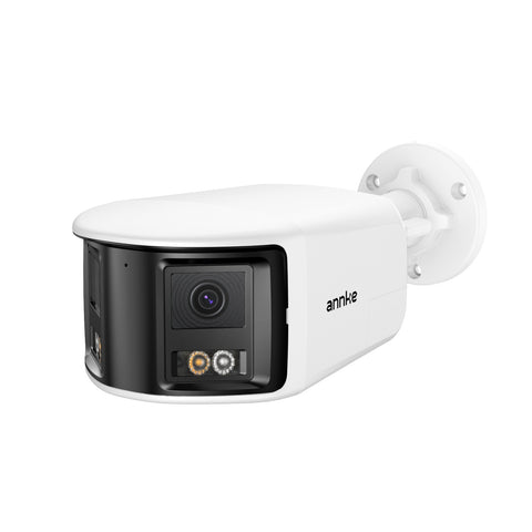 FCD800 - 8MP UHD Dual-Lens Outdoor PoE Security Camera, 180° Panoramic View, Smart Dual Light Night Vision, Two-Way Audio, Active Siren & Alarm, Human & Vehicle Detection, IP67